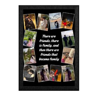 Friends Collage Photo Frame with Complete Personalization (12 X 18 Inch)